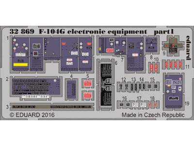 F-104G electronic equipment 1/32 - Italeri - zdjęcie 1