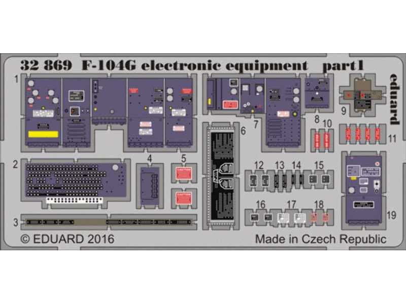 F-104G electronic equipment 1/32 - Italeri - zdjęcie 1