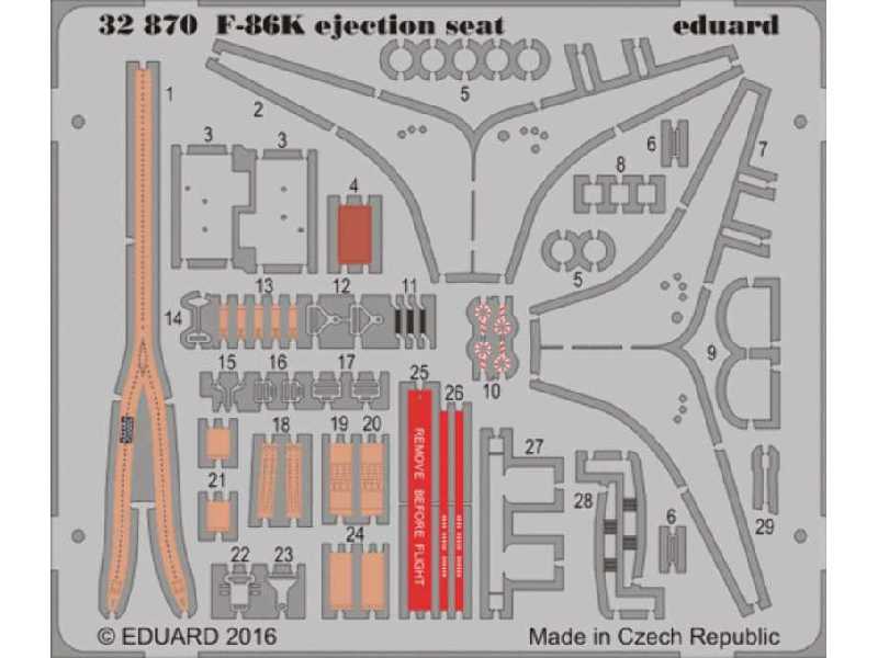 F-86K ejection seat 1/32 - Kitty Hawk - zdjęcie 1