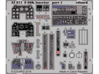 F-86K interior 1/32 - Kitty Hawk - zdjęcie 1