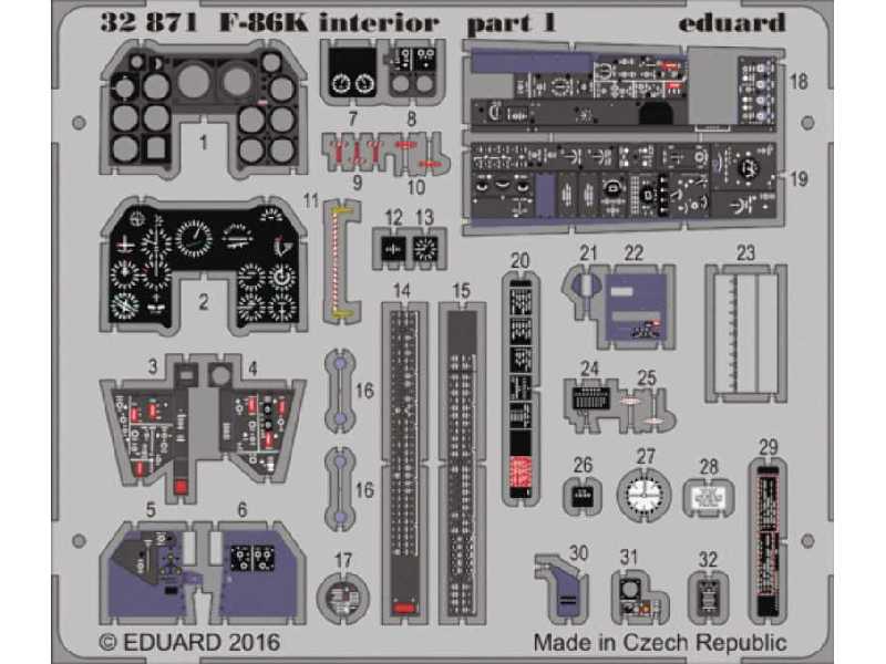 F-86K interior 1/32 - Kitty Hawk - zdjęcie 1