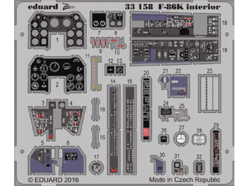 F-86K interior 1/32 - Kitty Hawk - zdjęcie 1