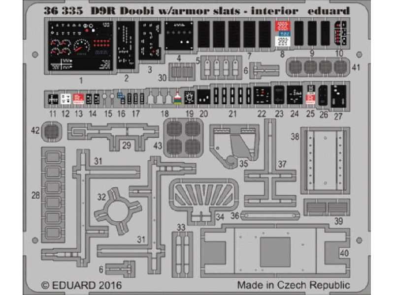 D9R Doobi w/ armor slats - interior 1/35 - Meng - zdjęcie 1 D9R Doobi w/ armor slats - interior 1/35 - Meng - zdjęcie 1