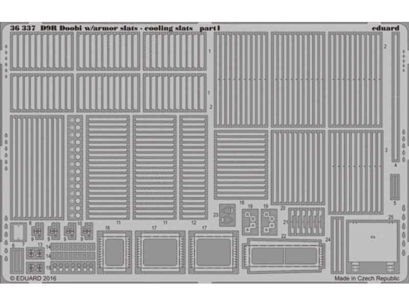 D9R Doobi w/  armor slats - cooling slats 1/35 - Meng - zdjęcie 1