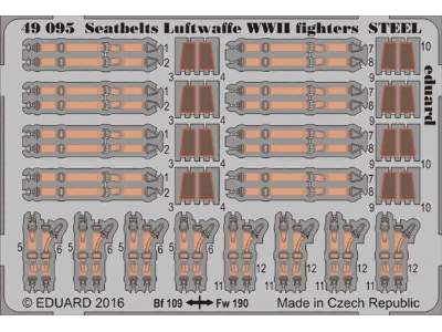 Seatbelts Luftwaffe WWII fighters STEEL 1/48 - zdjęcie 1