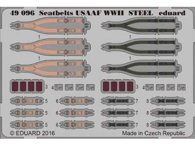 Seatbelts USAAF WWII STEEL 1/48 - zdjęcie 1