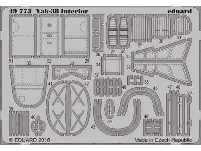 Yak-38 interior 1/48 - Hobby Boss - zdjęcie 1