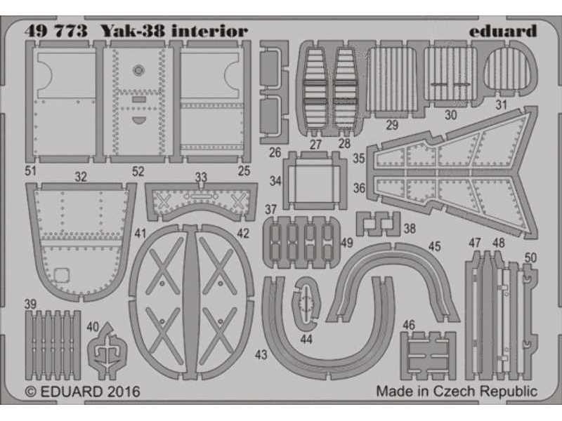 Yak-38 interior 1/48 - Hobby Boss - zdjęcie 1