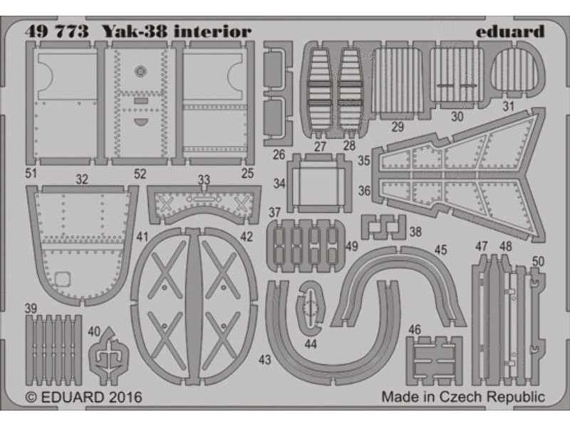 Yak-38 interior 1/48 - Hobby Boss - zdjęcie 1 Yak-38 interior 1/48 - Hobby Boss - zdjęcie 1