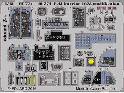 F-4J interior 1975 modification 1/48 - Academy - zdjęcie 2