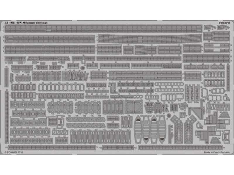 IJN  Mikuma railings 1/350 - Tamiya - zdjęcie 1