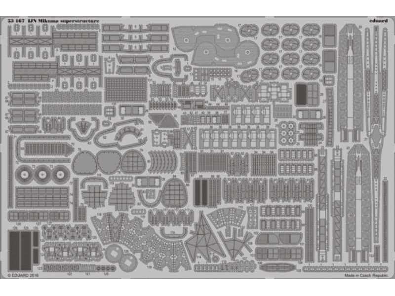 IJN Mikuma superstructure 1/350 - Tamiya - zdjęcie 1