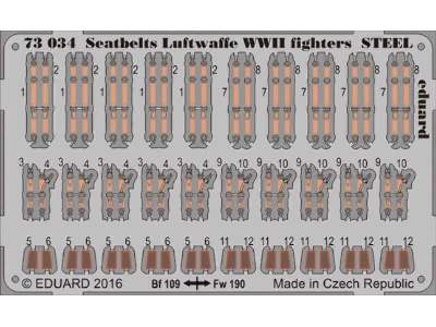 Seatbelts Luftwaffe WWII fighters STEEL 1/72 - zdjęcie 1