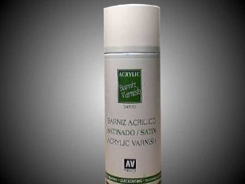 Lakier akrylowy bezbarwny, satynowy - spray - Satin Varnish - zdjęcie 1 Lakier akrylowy bezbarwny, satynowy - spray - Satin Varnish - zdjęcie 1