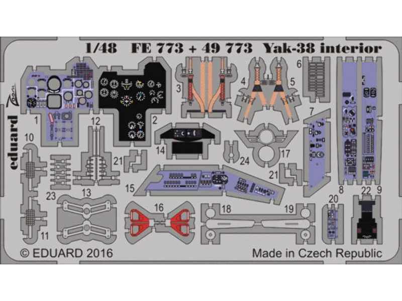 Yak-38 interior 1/48 - Hobby Boss - zdjęcie 1