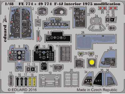 F-4J interior 1975 modification 1/48 - Academy - zdjęcie 1