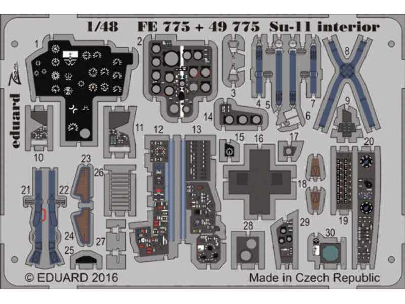 Su-11 interior 1/48 - Hobby Boss - zdjęcie 1 Su-11 interior 1/48 - Hobby Boss - zdjęcie 1