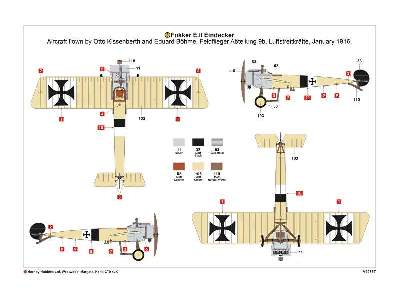 Fokker E.II - R.A.F. BE2C - zestaw podarunkowy - 2 modele - zdjęcie 6