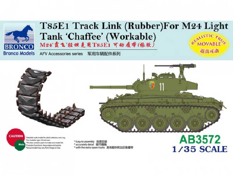 Gąsienice T85E1 do czołgu M24 Chaffee - gumowe - zdjęcie 1 Gąsienice T85E1 do czołgu M24 Chaffee - gumowe - zdjęcie 1