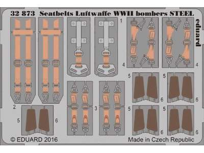 Seatbelts Luftwaffe WWII bombers STEEL 1/32 - zdjęcie 1
