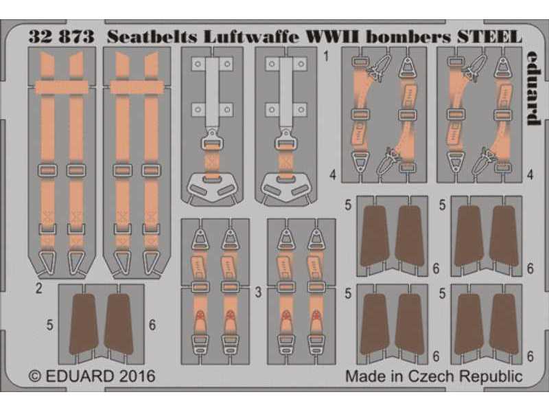 Seatbelts Luftwaffe WWII bombers STEEL 1/32 - zdjęcie 1 Seatbelts Luftwaffe WWII bombers STEEL 1/32 - zdjęcie 1