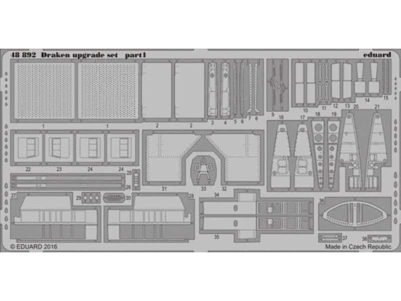 Draken upgrade set 1/48 - Eduard - zdjęcie 1 Draken upgrade set 1/48 - Eduard - zdjęcie 1