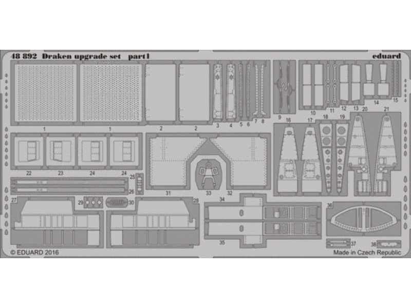 Draken upgrade set 1/48 - Eduard - zdjęcie 1