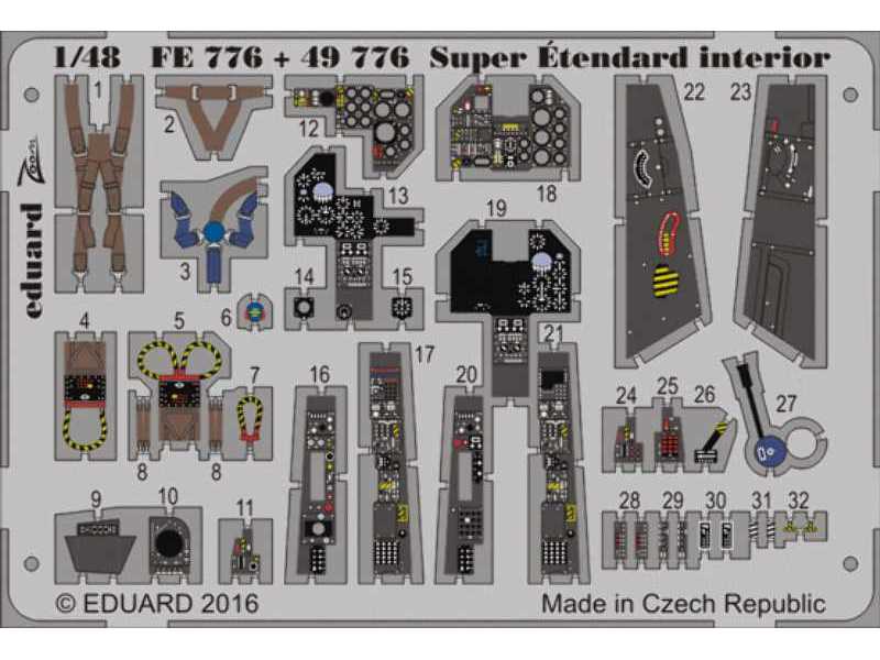 Super Étendard interior 1/48 - Kinetic - zdjęcie 1 Super Étendard interior 1/48 - Kinetic - zdjęcie 1