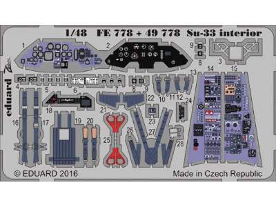 Su-33 interior 1/48 - Kinetic - zdjęcie 1