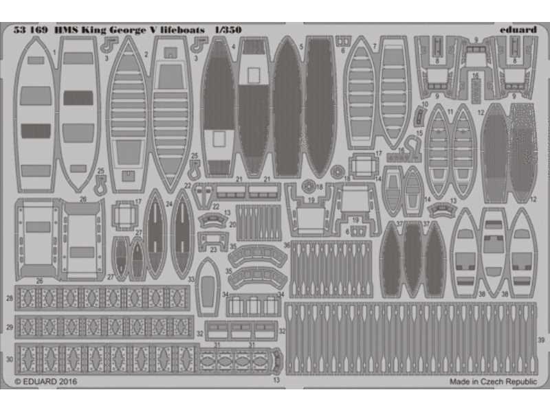 HMS King George V lifeboats  1/350 1/350 - Tamiya - zdjęcie 1