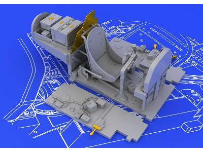 P-38J cockpit 1/48 - Academy - zdjęcie 3