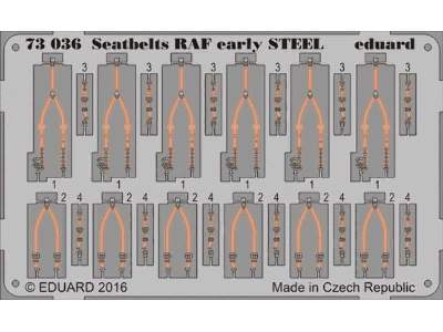 Seatbelts RAF early STEEL 1/72 - zdjęcie 1