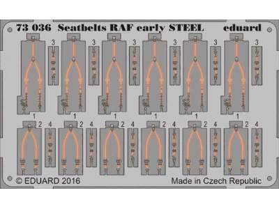 Seatbelts RAF early STEEL 1/72 - zdjęcie 1