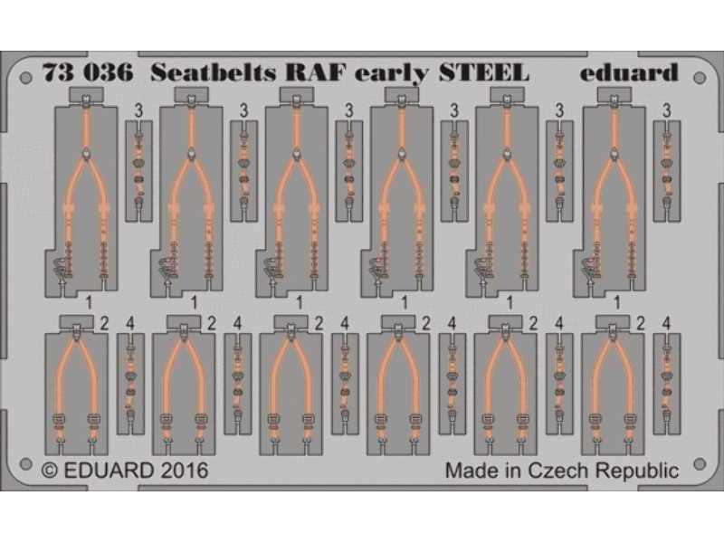 Seatbelts RAF early STEEL 1/72 - zdjęcie 1 Seatbelts RAF early STEEL 1/72 - zdjęcie 1