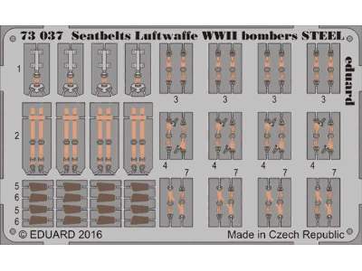 Seatbelts Luftwaffe WWII bombers STEEL 1/72 - zdjęcie 1