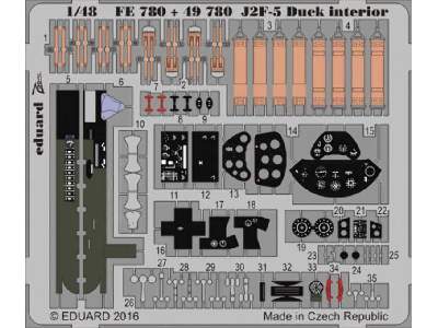 J2F-5 Duck interior 1/48 - Merit - zdjęcie 1