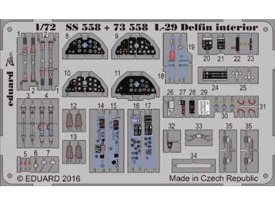 L-29 Delfin interior 1/72 - Amk - zdjęcie 1