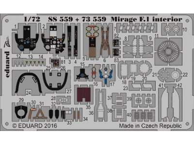 Mirage F.1 interior 1/72 - Special Hobby - zdjęcie 1