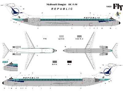 McDonnell Douglas DC 9-50 North Central / Republic - zdjęcie 1