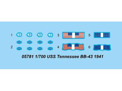 Pancernik USS Tennessee BB-43 1941 - zdjęcie 3