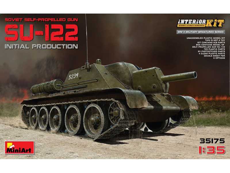 SU-122 początkowa produkcja - model z wnętrzem - zdjęcie 1 SU-122 początkowa produkcja - model z wnętrzem - zdjęcie 1