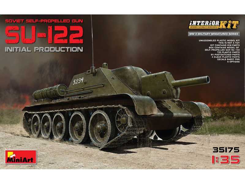 SU-122 początkowa produkcja - model z wnętrzem - zdjęcie 1