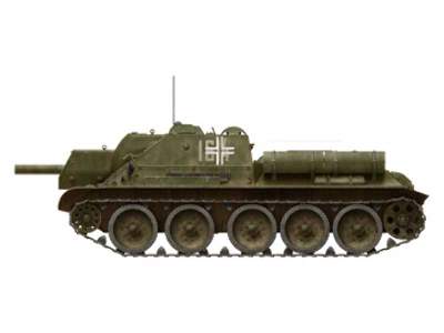 SU-122 początkowa produkcja - model z wnętrzem - zdjęcie 114