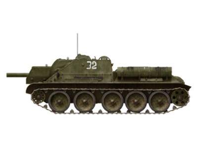 SU-122 początkowa produkcja - model z wnętrzem - zdjęcie 115