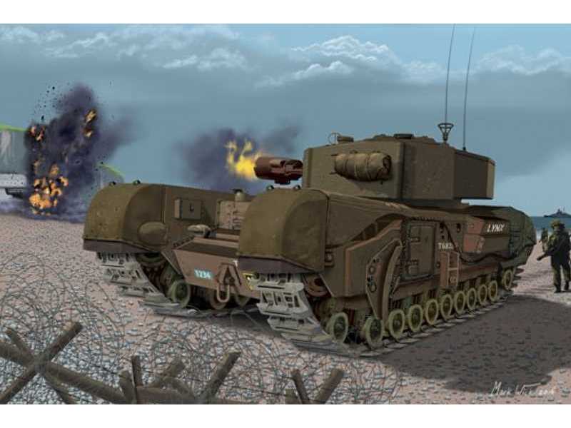 Churchill Mk. III AVRE - brytyjski ciężki czołg piechoty - zdjęcie 1 Churchill Mk. III AVRE - brytyjski ciężki czołg piechoty - zdjęcie 1