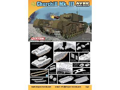 Churchill Mk. III AVRE - brytyjski ciężki czołg piechoty - zdjęcie 2