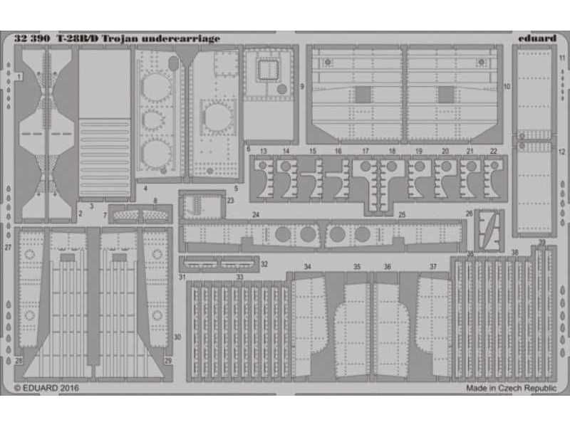 T-28B/ D Trojan undercarriage 1/32 - Kitty Hawk - zdjęcie 1 T-28B/ D Trojan undercarriage 1/32 - Kitty Hawk - zdjęcie 1
