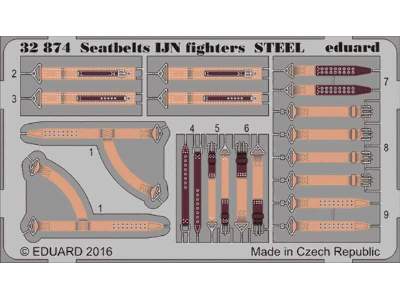 Seatbelts IJN fighters STEEL 1/32 - zdjęcie 1