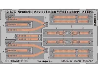 Seatbelts Soviet Union WWII fighters STEEL 1/32 - zdjęcie 1