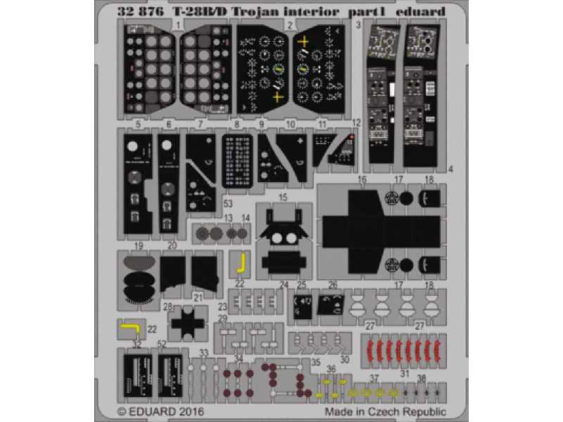 T-28B/ D Trojan interior 1/32 - Kitty Hawk - zdjęcie 1